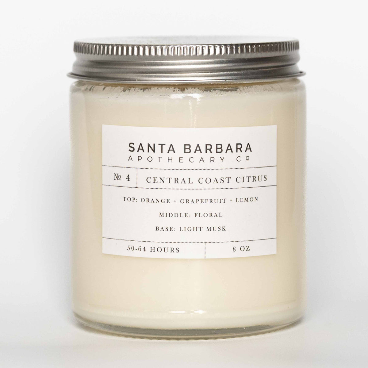 № 4 Central Coast Citrus Candle - 8 Oz - Santa Barbara Apothecary Co.