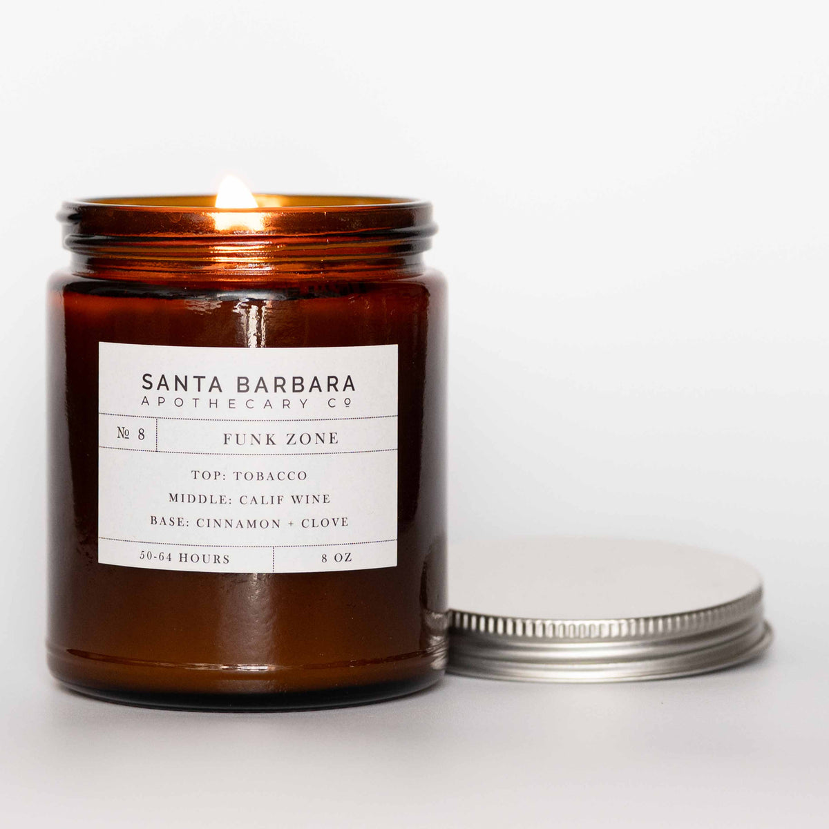 № 8 Funk Zone - 8 Oz. Candle – Santa Barbara Apothecary Co.