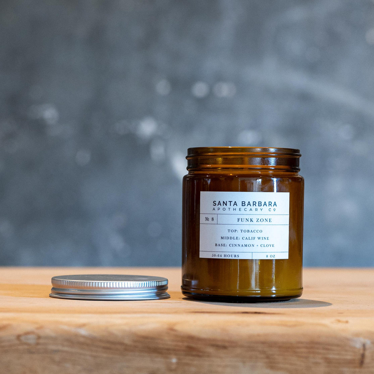 eight さん STRENGTH CANDLE № 8 Funk Zone - 8 Oz. Candle – Santa Barbara Apothecary Co.