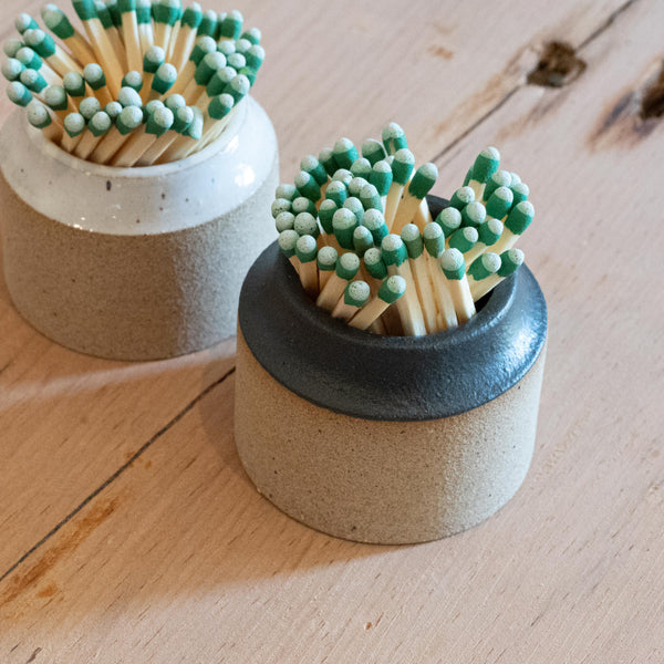 Black Handmade Ceramic Match Striker