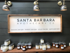 European Frump Candles are now Santa Barbara Apothecary Co.