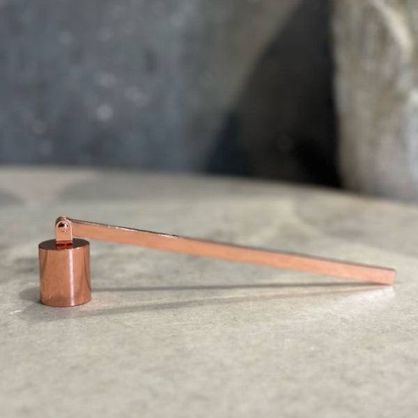 Antiqued Rose Gold Candle Snuffer