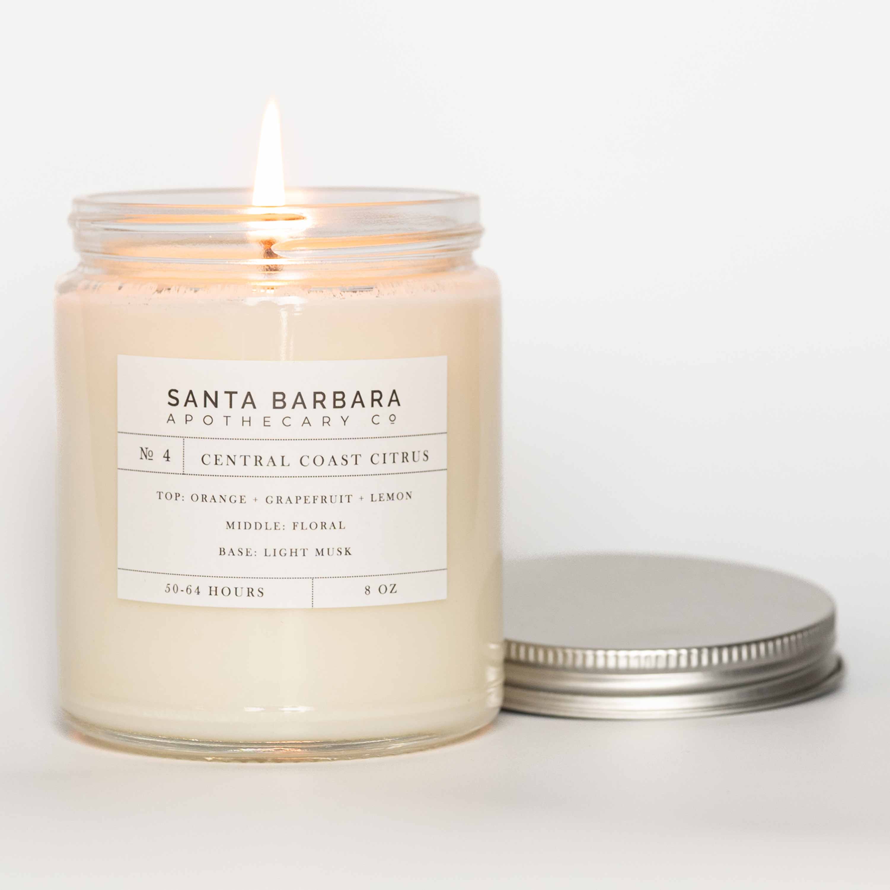№ 4 Central Coast Citrus Candle - 8 Oz - Santa Barbara Apothecary Co.