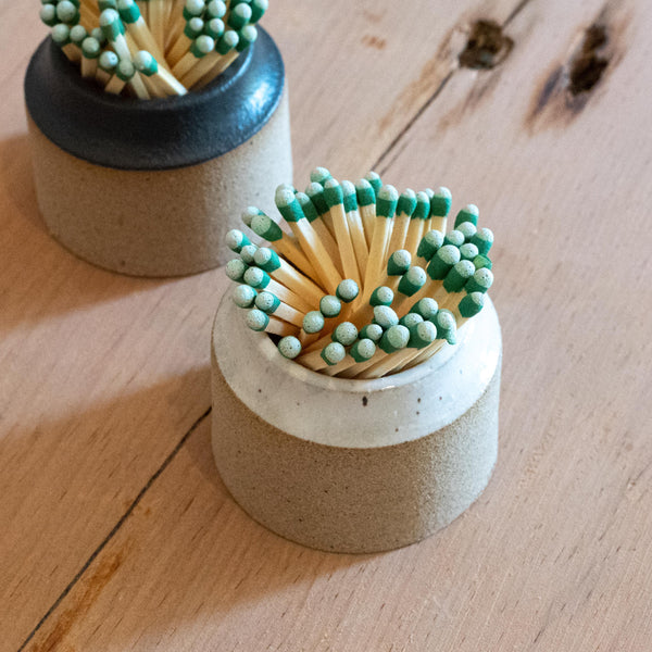 White Handmade Ceramic Match Striker