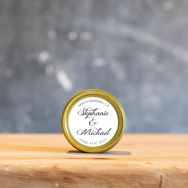 Case of 20 Hand-lettered Love Custom Candles